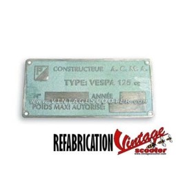 Plaque des mines ACMA modèle 1954